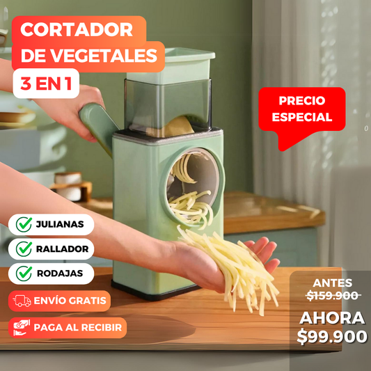 Cordator de vegetales 3 en 1