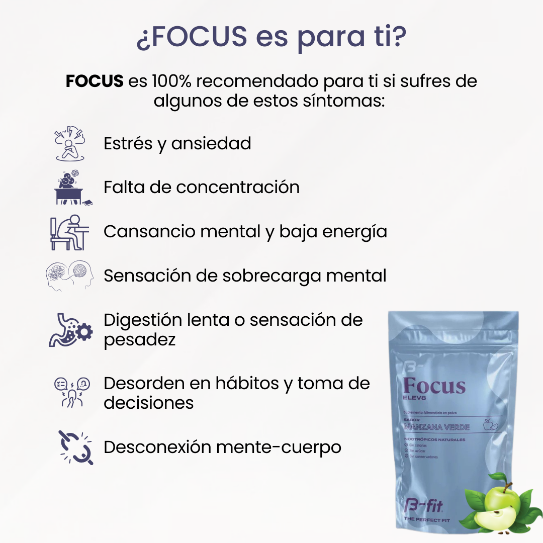 FOCUS – Adiós inflamación, antojos y glucosa alta
