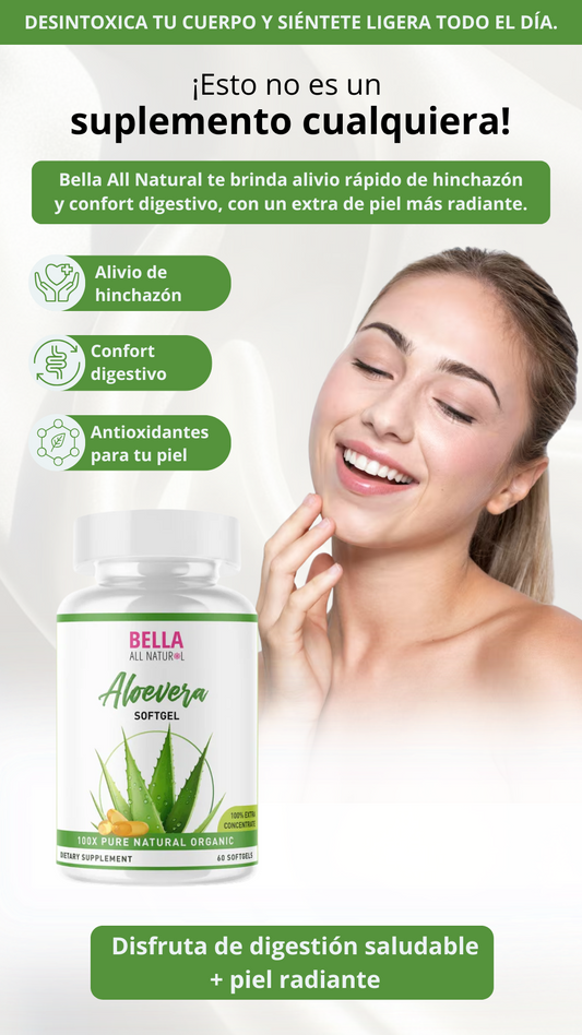 Bella All Natural Aloe Vera - Gastritis no es para siempre.