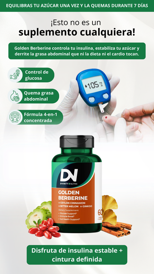 Golden Berberine - No más insulina disparada.